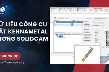 Dữ liệu công cụ cắt Kennametal có sẵn trong SolidCAM