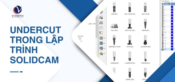 Undercut trong Lập trình SolidCAM