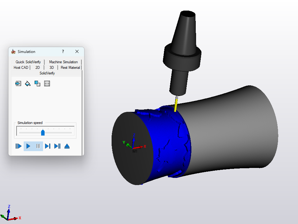 SolidVerify Simulation trong SolidCAM
